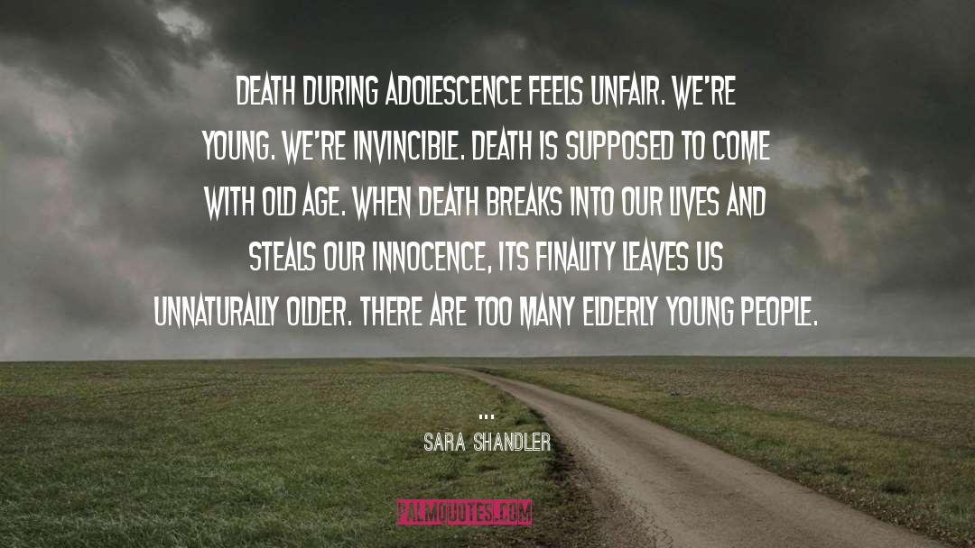 Finality quotes by Sara Shandler