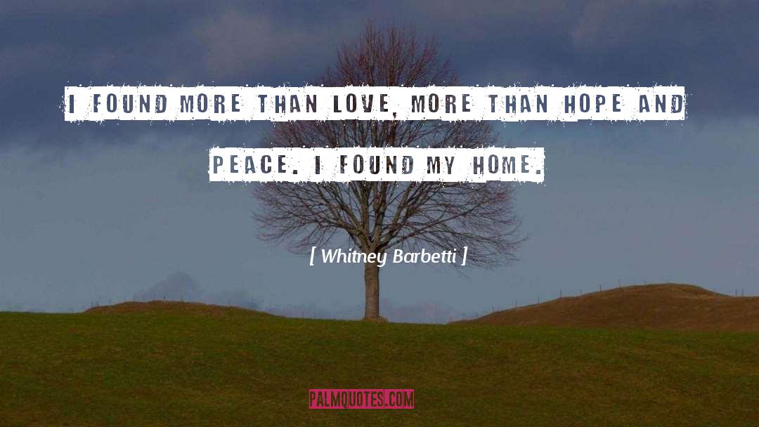 Finally Found Peace quotes by Whitney Barbetti