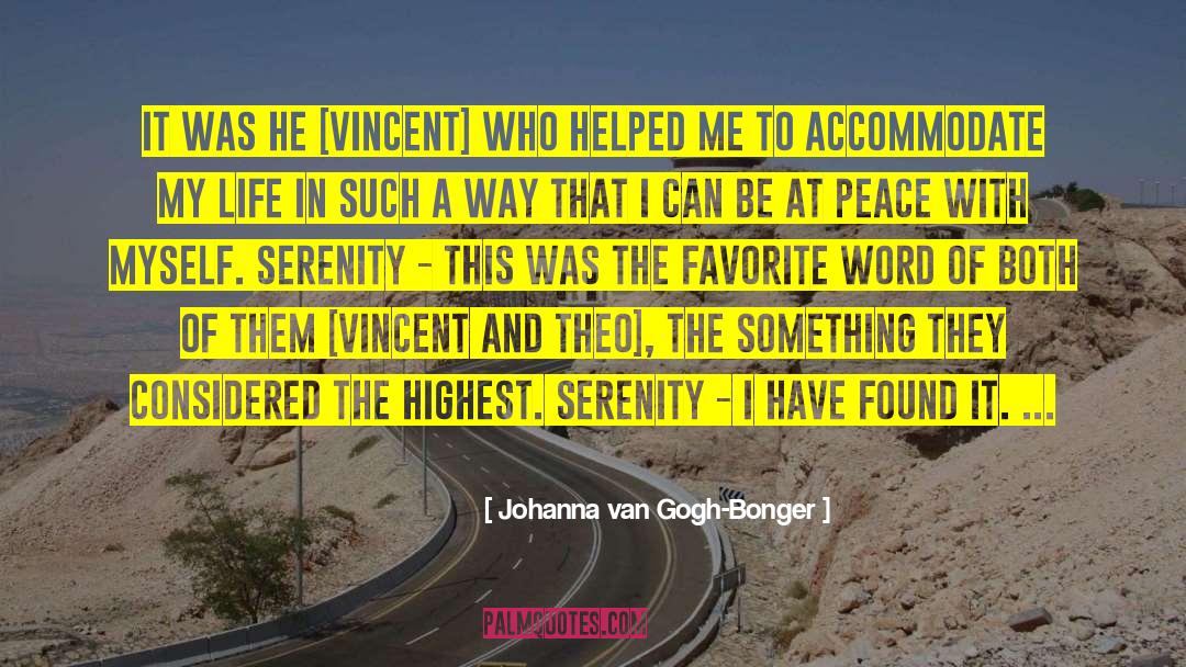 Finally Found Peace quotes by Johanna Van Gogh-Bonger