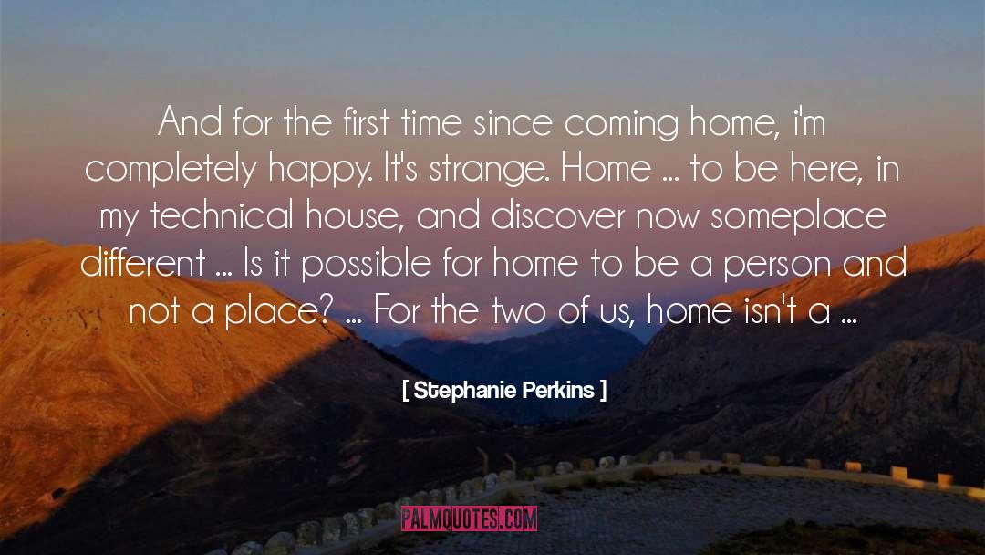 Finally Home quotes by Stephanie Perkins