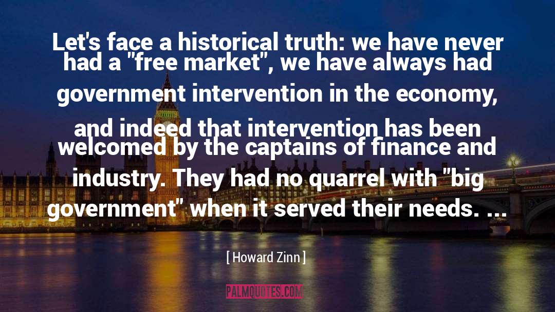 Finance Market quotes by Howard Zinn