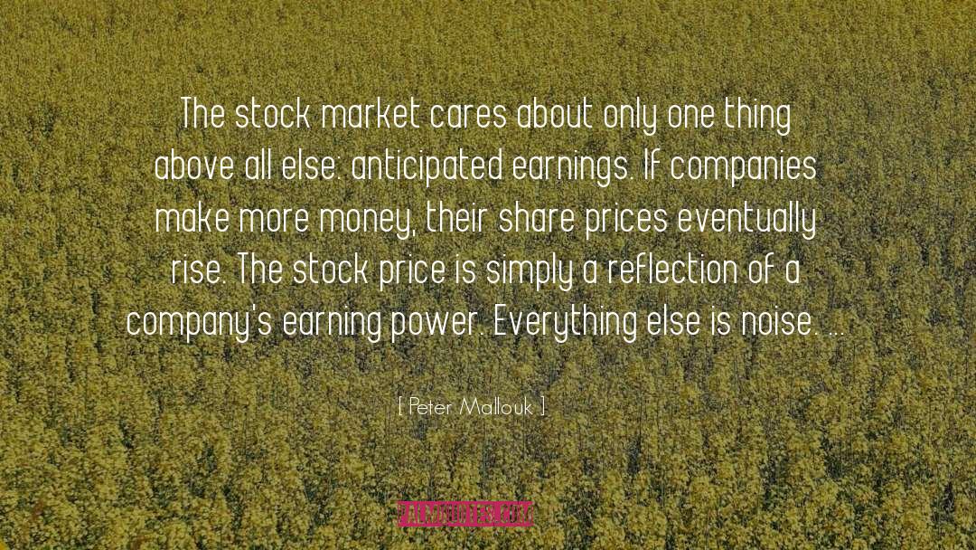 Finance Market quotes by Peter Mallouk