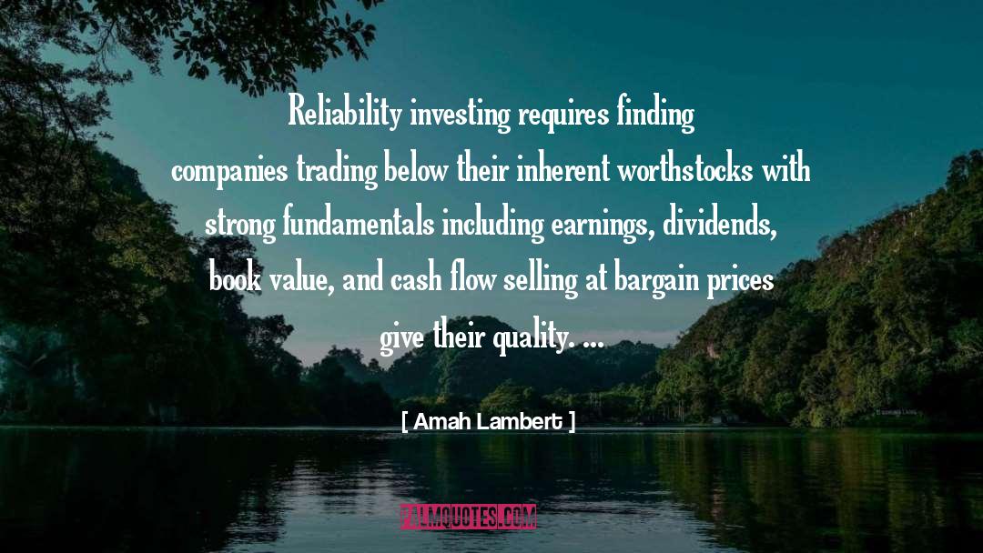 Finance Market quotes by Amah Lambert