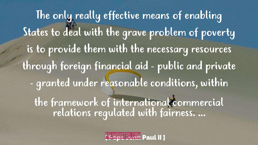 Financial Aid quotes by Pope John Paul II