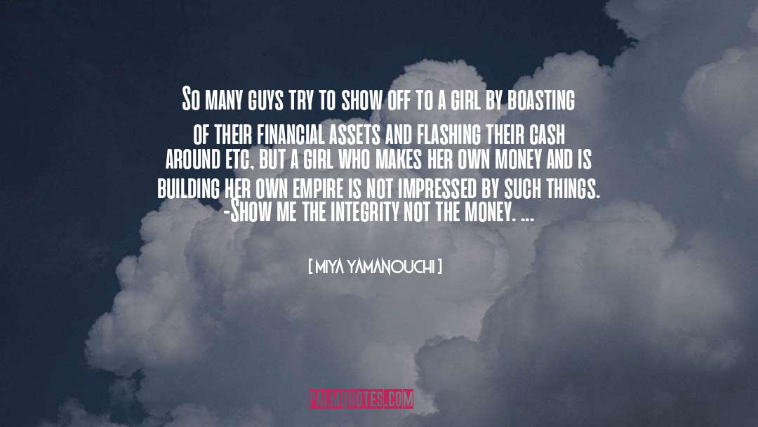 Financial Assets quotes by Miya Yamanouchi