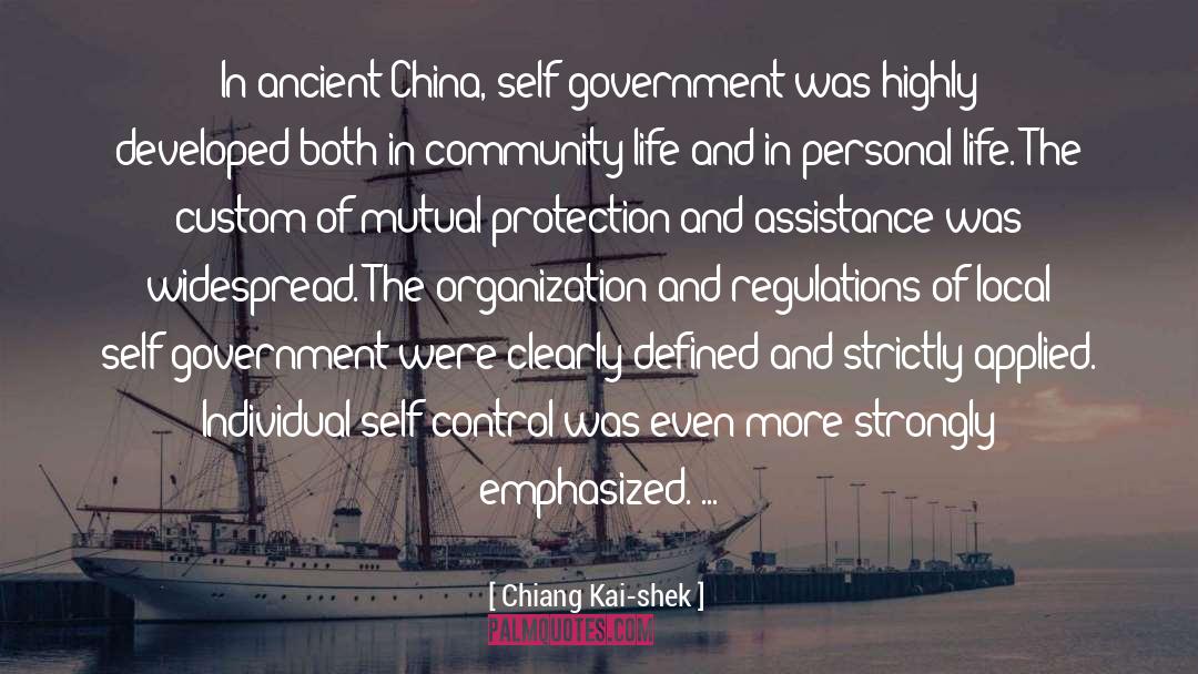 Financial Assistance quotes by Chiang Kai-shek