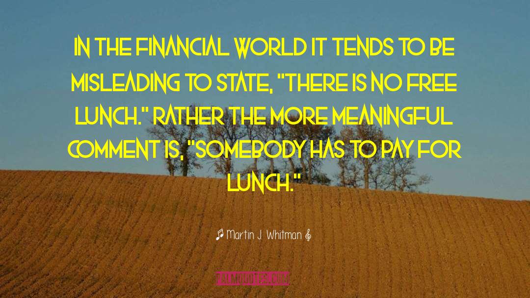 Financial Investment quotes by Martin J. Whitman