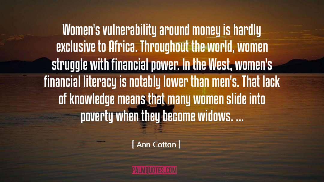 Financial Literacy quotes by Ann Cotton