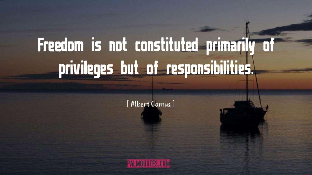 Financial Responsibility quotes by Albert Camus