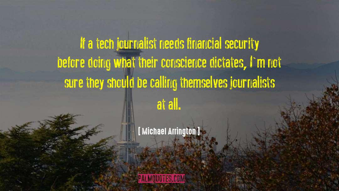 Financial Security quotes by Michael Arrington
