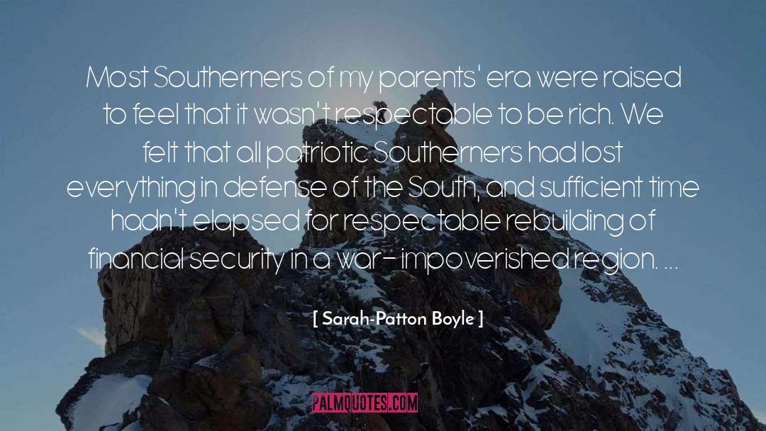 Financial Security quotes by Sarah-Patton Boyle