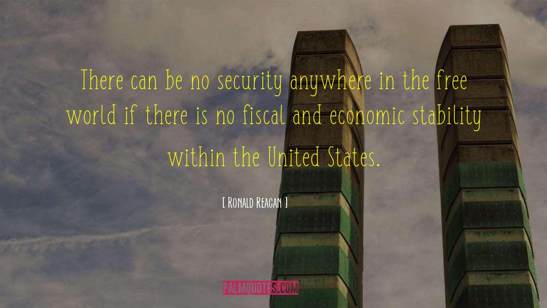 Financial Security quotes by Ronald Reagan