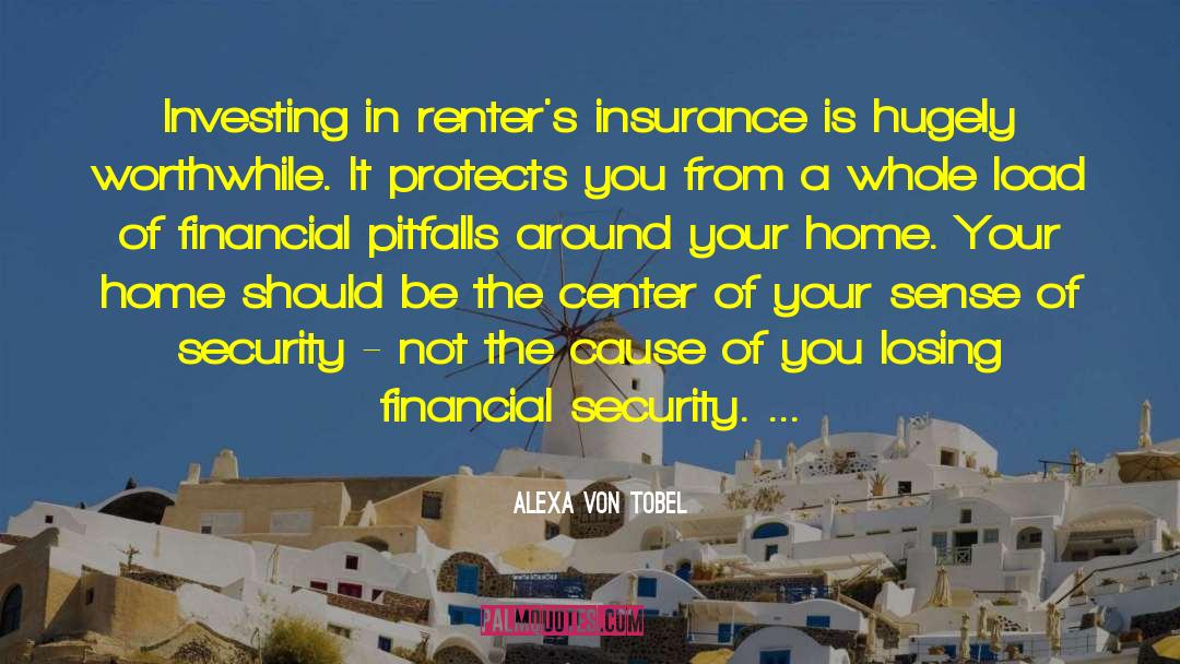 Financial Security quotes by Alexa Von Tobel