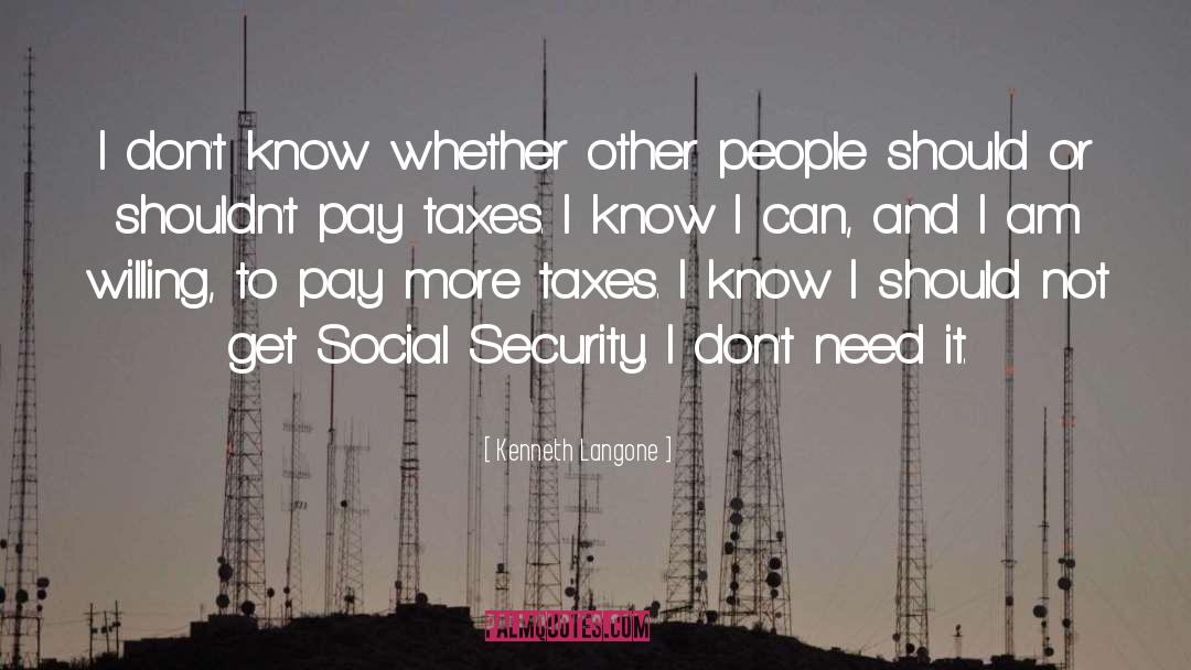 Financial Security quotes by Kenneth Langone