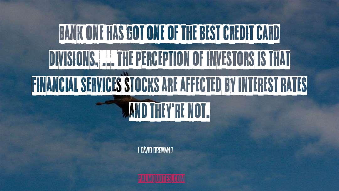 Financial Services quotes by David Dreman