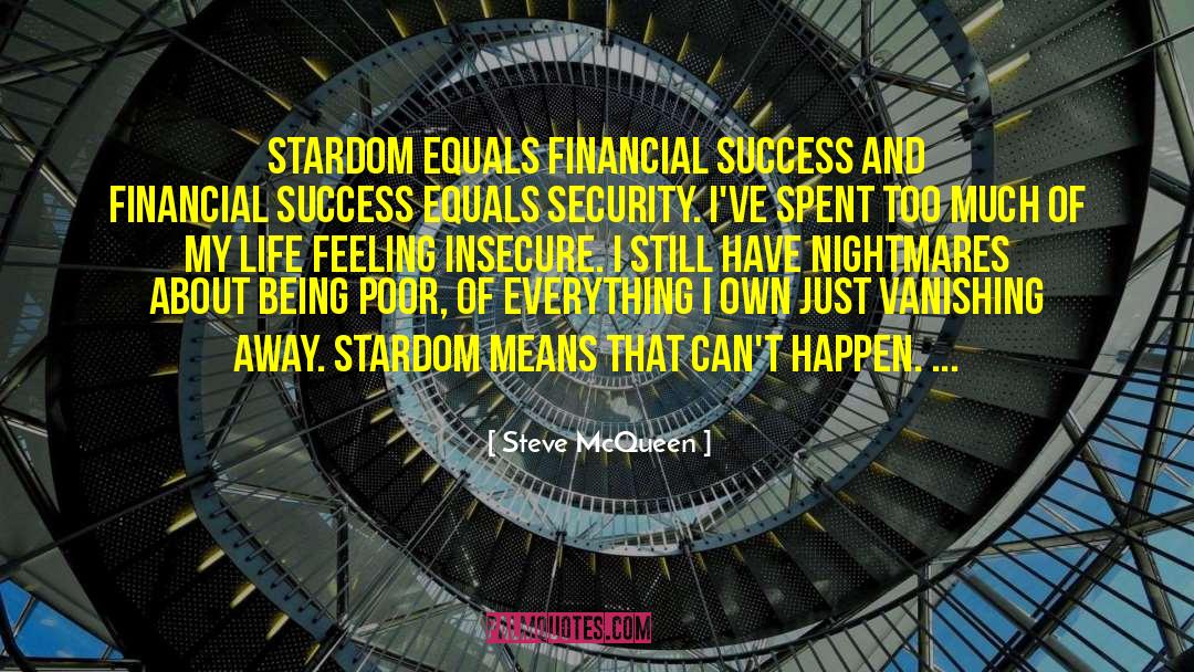 Financial Success quotes by Steve McQueen