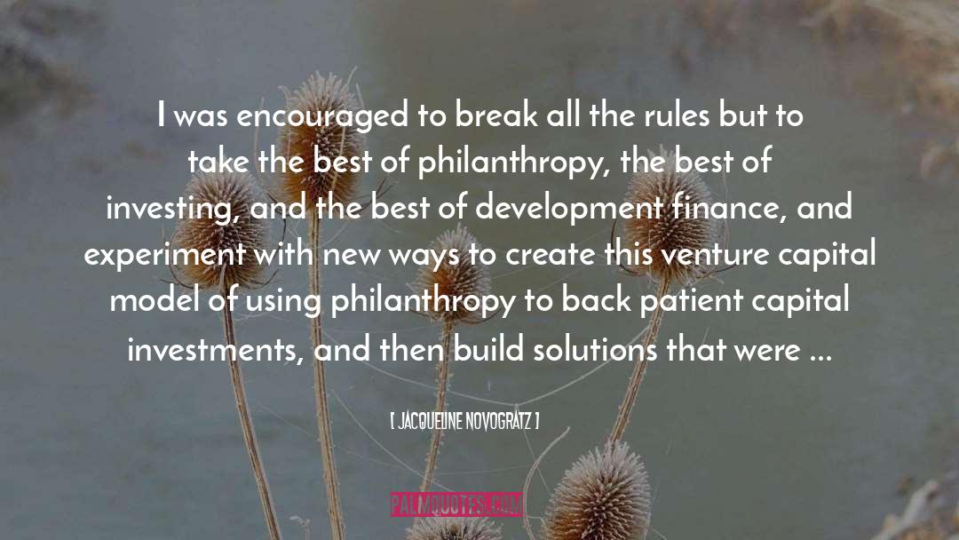 Financial Support quotes by Jacqueline Novogratz