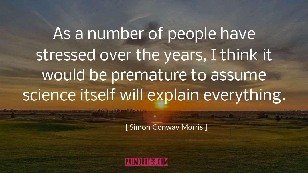 Financially Stressed quotes by Simon Conway Morris