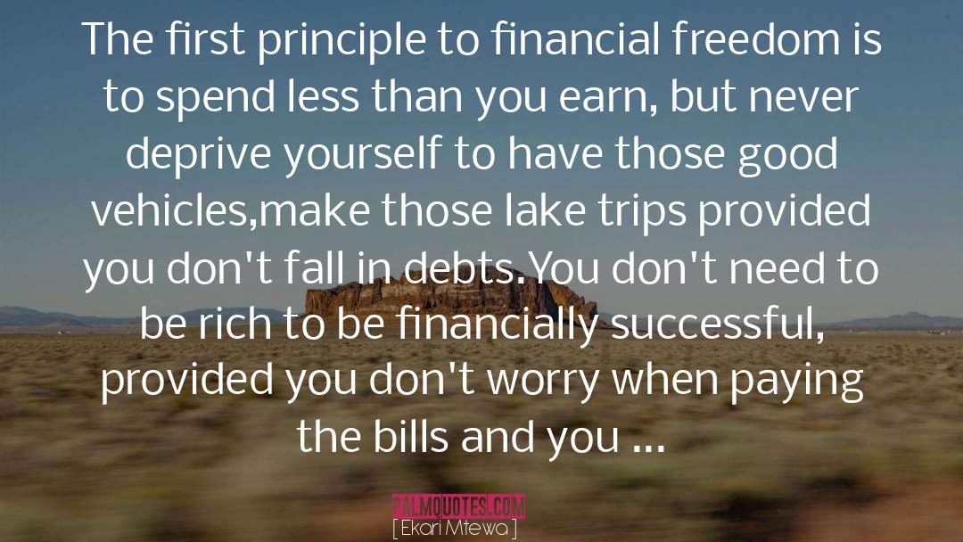 Financially Stressed quotes by Ekari Mtewa