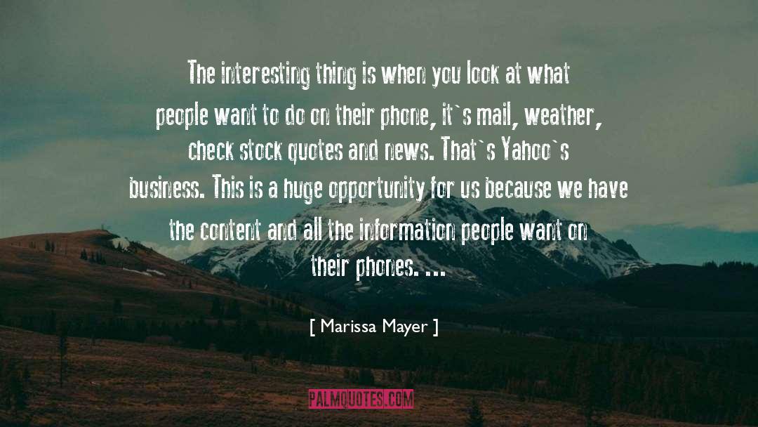 Financials Stock quotes by Marissa Mayer