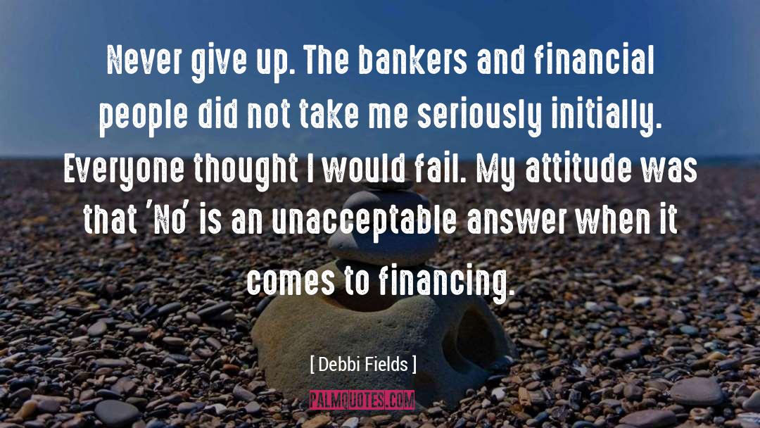 Financing quotes by Debbi Fields