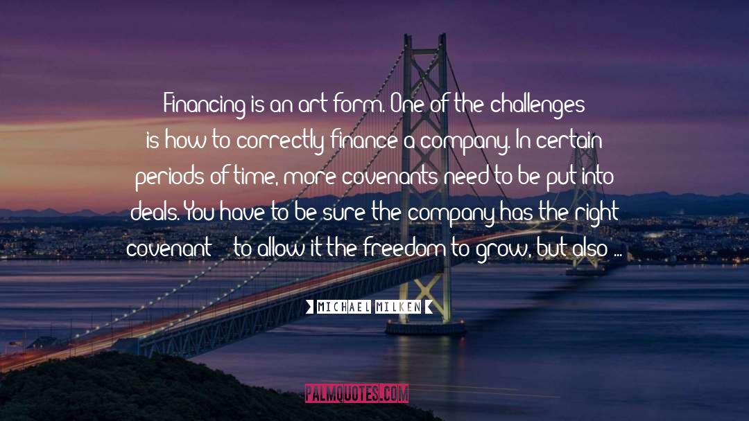 Financing quotes by Michael Milken