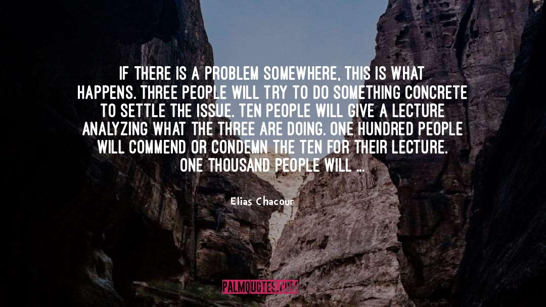 Find A Solution quotes by Elias Chacour