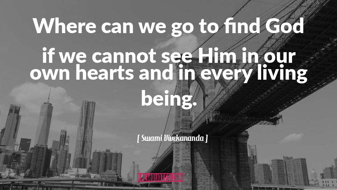 Find God quotes by Swami Vivekananda