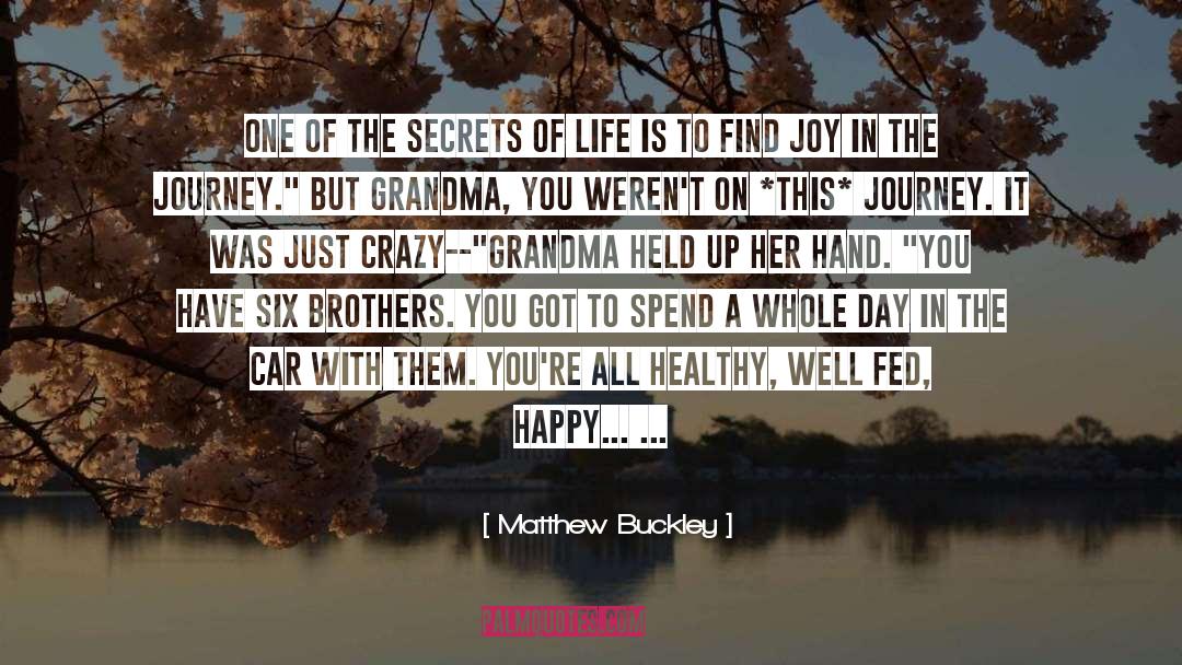 Find Joy In Life quotes by Matthew Buckley