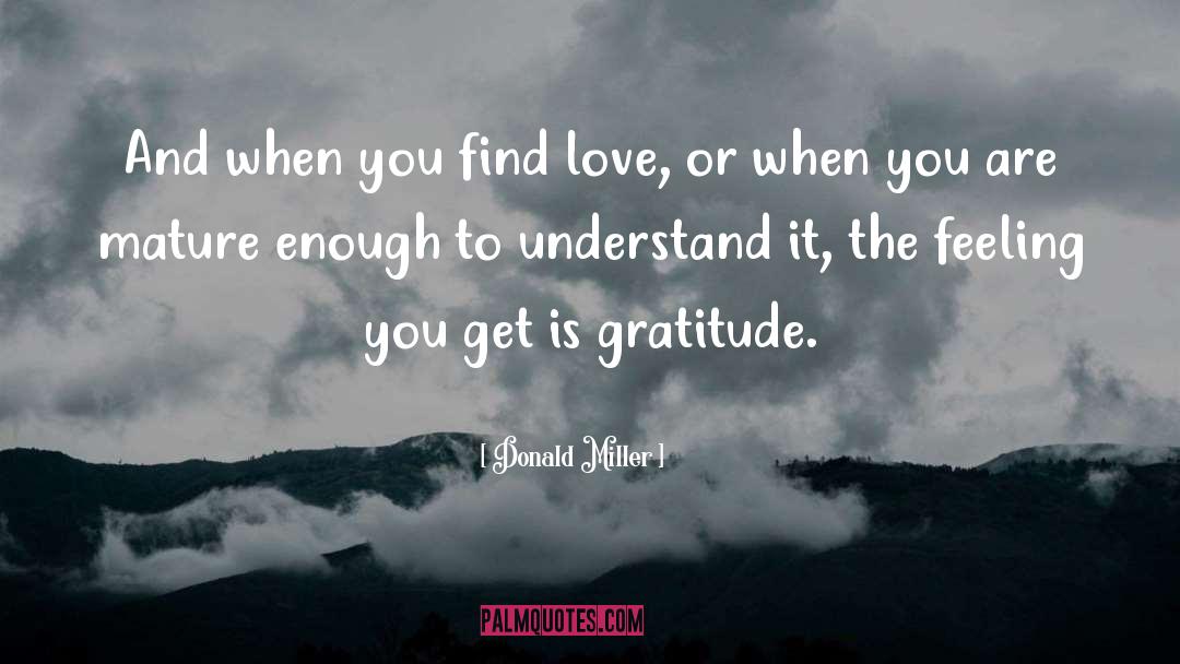Find Love quotes by Donald Miller