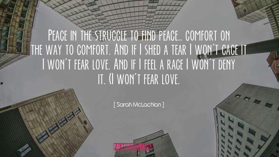 Find Peace quotes by Sarah McLachlan