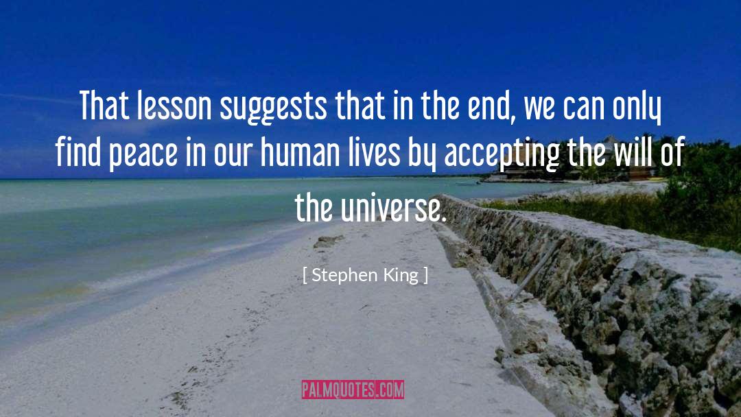 Find Peace quotes by Stephen King