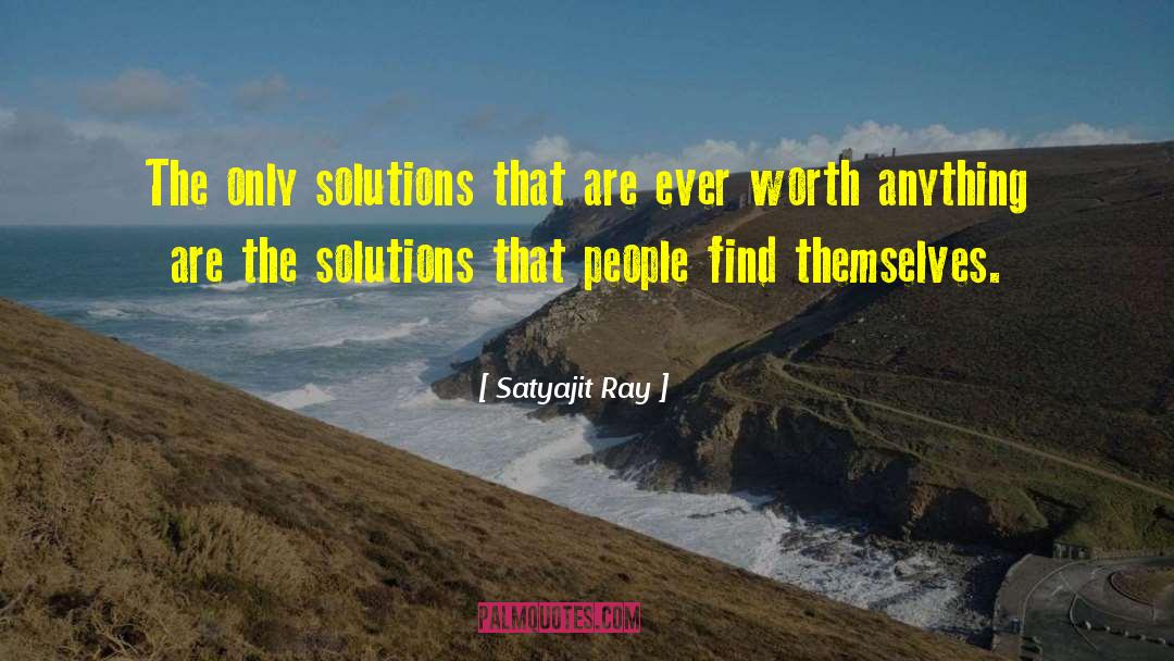 Find Resolutions quotes by Satyajit Ray