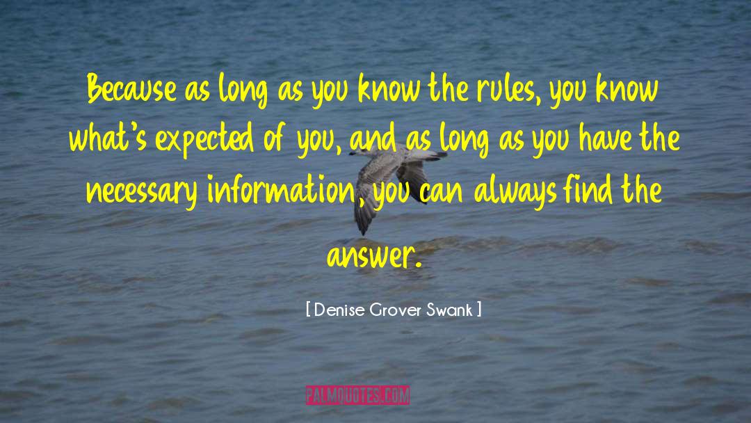 Find The Answer quotes by Denise Grover Swank