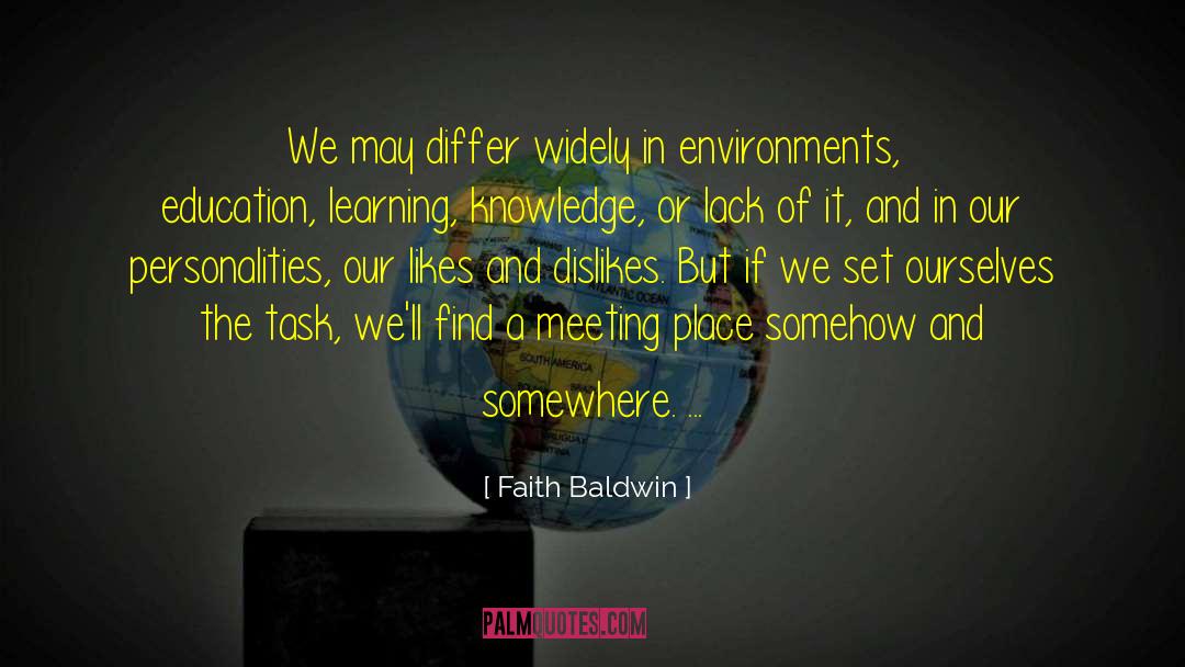 Find The Problems quotes by Faith Baldwin