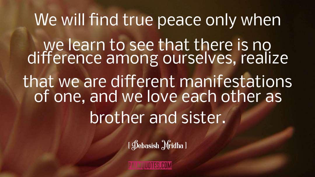 Find True Peace quotes by Debasish Mridha