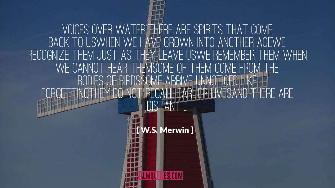 Find Us quotes by W.S. Merwin