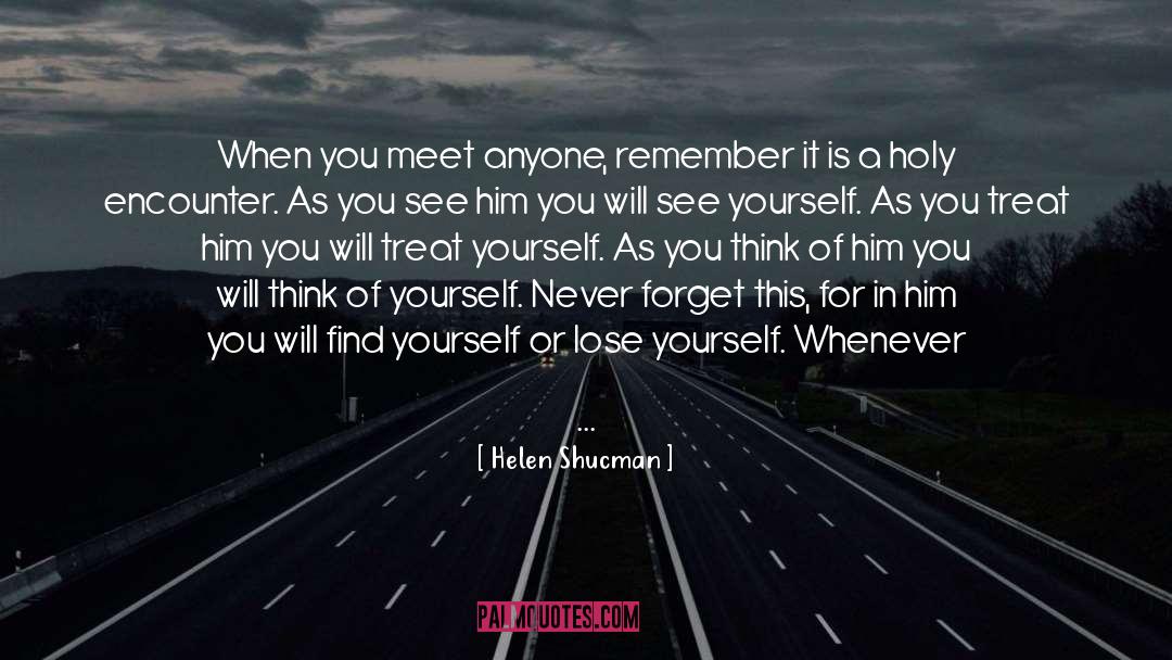 Find Yourself quotes by Helen Shucman