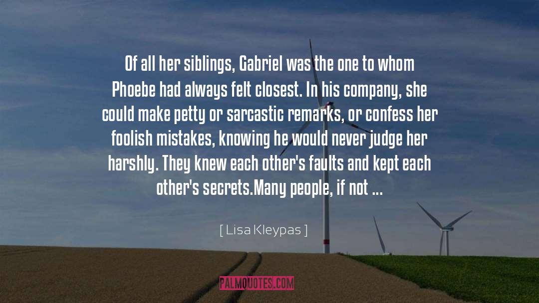 Finding Faults In Others quotes by Lisa Kleypas