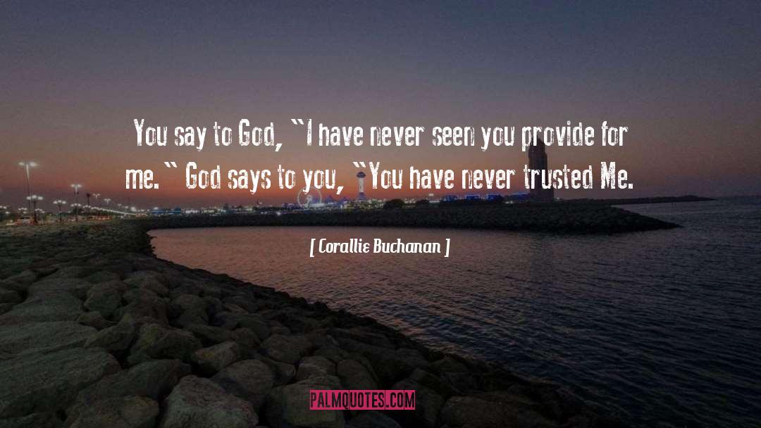 Finding God quotes by Corallie Buchanan