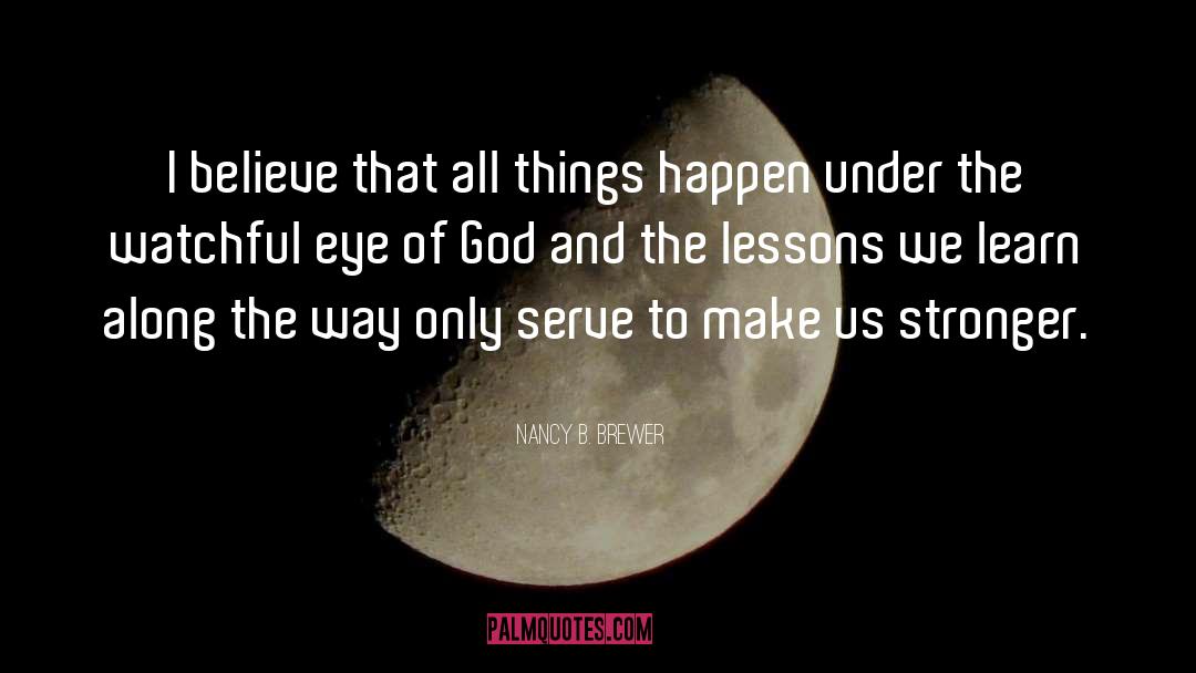 Finding God quotes by Nancy B. Brewer