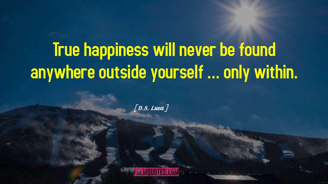 Finding Happiness Within Yourself quotes by D.S. Luca