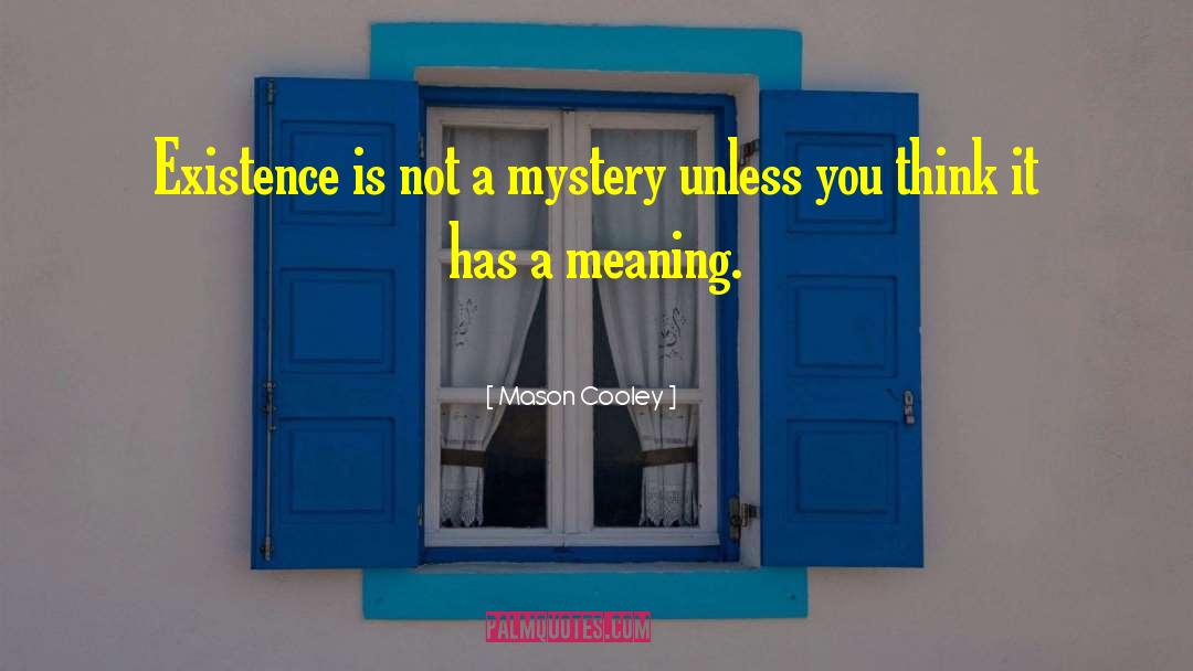 Finding Meaning quotes by Mason Cooley