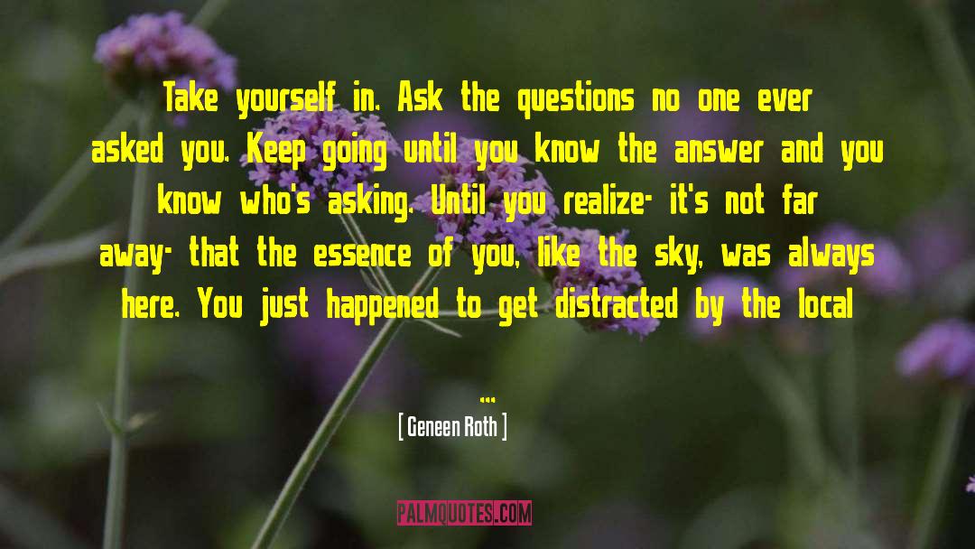 Finding Oneself quotes by Geneen Roth