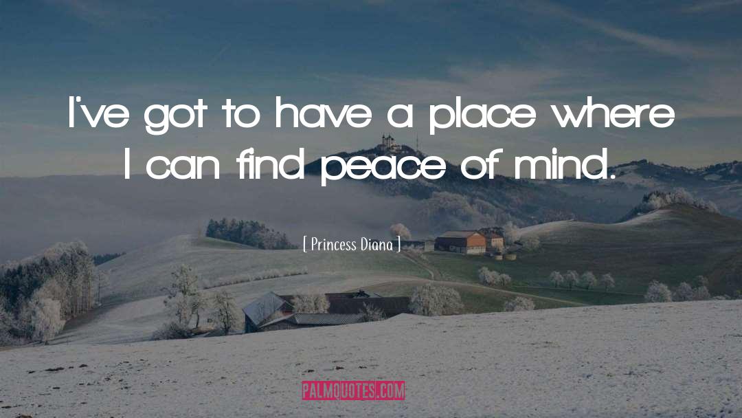 Finding Peace quotes by Princess Diana