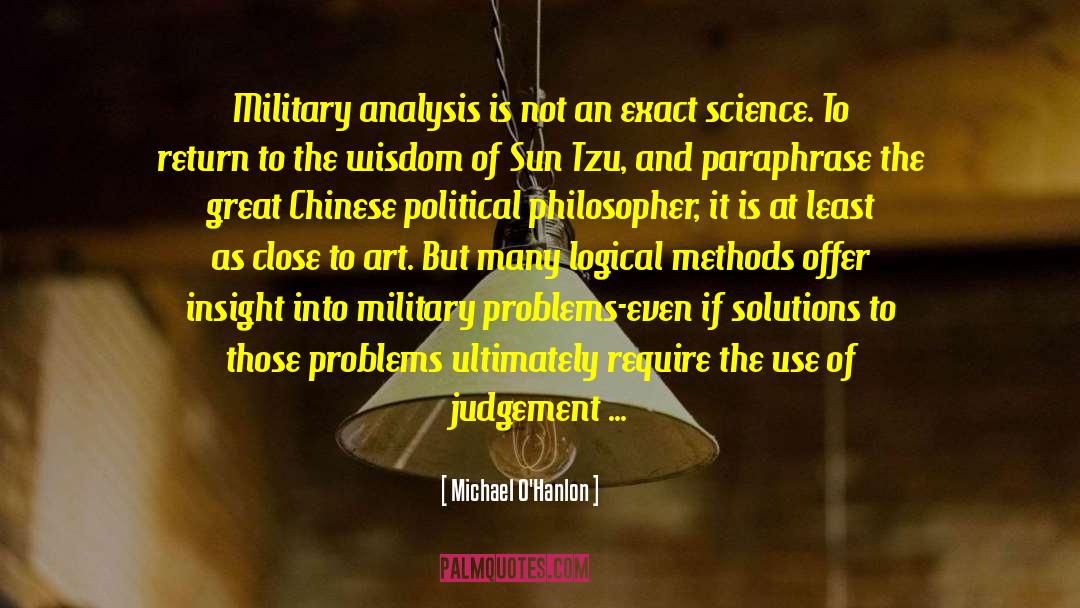 Finding Solutions To Problems quotes by Michael O'Hanlon