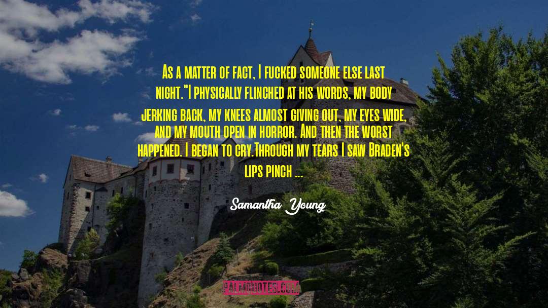 Finding Something quotes by Samantha Young