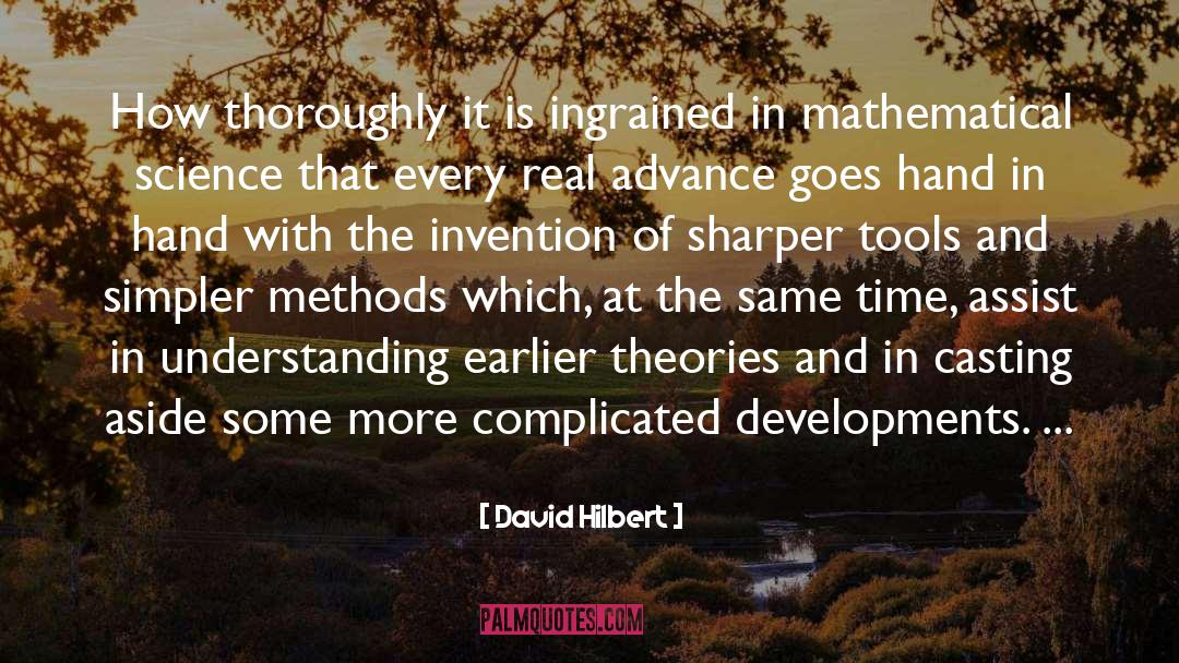 Finding Time quotes by David Hilbert