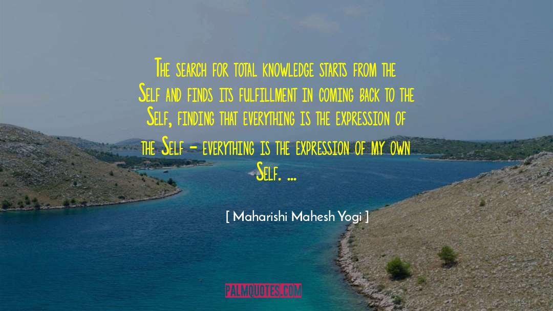 Finding Treasures quotes by Maharishi Mahesh Yogi