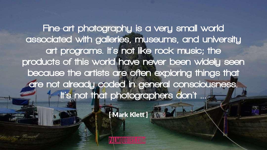 Fine Art Photographer quotes by Mark Klett
